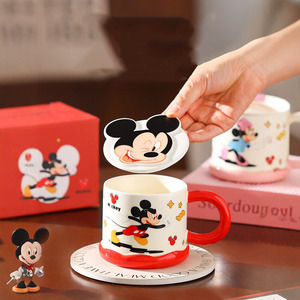 <span class=keywords><strong>Taza</strong></span> de Cerámica con Diseño de Mickey y Minnie, con Tapa 3D, Linda <span class=keywords><strong>Taza</strong></span> de Café para Niños, Regalos de Cumpleaños y <span class=keywords><strong>Navidad</strong></span> - Product Image 4