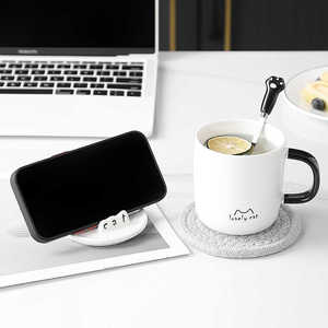 ผู้ผลิตจีนรายใหม่ รับผลิตแก้วเซรามิคลายแมวน่ารัก ชุดแก้วกาแฟเซรามิคขนาดใหญ่ แก้วเซรามิคน่ารัก - Product Image 3