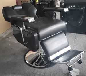 Silla de peluquero de lujo <span class=keywords><strong>LC</strong></span>, equipo de salón de corte de pelo de cuero sintético con bomba hidráulica para peluquerías - Product Image 6