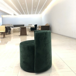 <span class=keywords><strong>Fauteuil</strong></span> rembourré sur mesure <span class=keywords><strong>sans</strong></span> pieds, de forme ronde, en tissu, pour ensemble de meubles de salon - Product Image 4