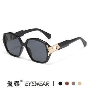 Yingtai Eyewear Polygonal Sunglasses UV400 PC <b>Frame</b> Unisex Fashionable Sun Protection - Product Image 5