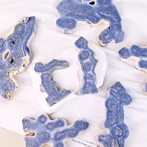 Groothandelsprijs Genezende Steen Kristal Gepolijst Mooi Blauw Koraal Jade Punt Voor Decoratie Cadeau - Product Image 4