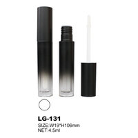 Tube de gloss à lèvres en plastique, étiquette privée, conteneur vide pour gloss à lèvres avec impression sérigraphique pour l'emballage de maquillage