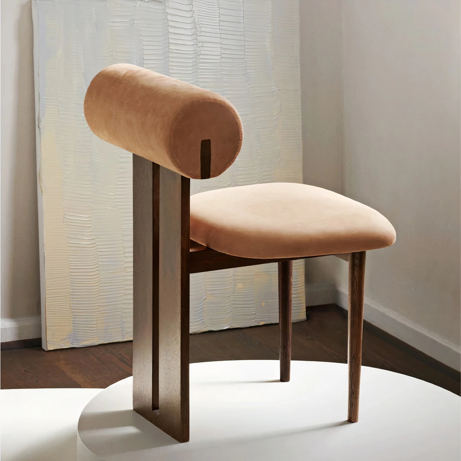 Restaurant chair Nordic simple velvet restaurant home furniture modern wood frame dining room chairs
