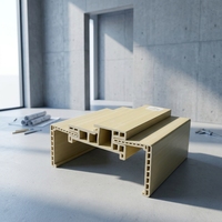 Cadre de porte en composite bois-plastique (WPC) décoratif, moderne, résistant à l'eau, fabrication professionnelle chinoise, vente chaude 2026