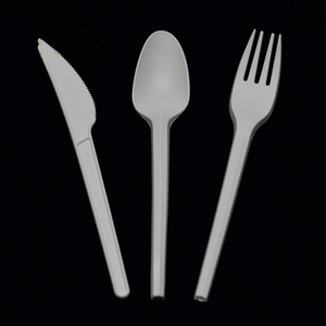 Plastica usa e getta per posate forchetta/coltello/cucchiaio/posate per cena occidentale - Product Image 1