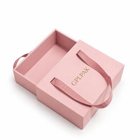Fabricant de boîtes à tiroirs personnalisées de luxe avec impression CMYK, estampage à chaud or et pelliculage mat, avec ruban, pour cadeaux