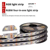 Vente en gros de bande LED Eyst pour la décoration intérieure, bar, KTV, éclairage d'ambiance, RGBW 12V, cuivre, IP65, SMD5050, 5M, 60 LED/m, 14W/M