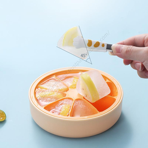 Moldes de silicona para cubitos de hielo S241 al por mayor, sin BPA, mini cubos de plástico con tapa - Product Image 1