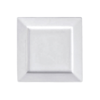 Vaisselle en mélamine blanche de haute qualité en gros, ensembles de vaisselle jetables pour fêtes, kits de vaisselle carrée en céramique, plat de service pour hôtel