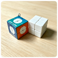 Cube Magique Personnalisé de Haute Qualité avec Logo, Puzzle de Vitesse 2x2, Cube 5x5x5cm en ABS, Boîte de Déplacement pour l'Entraînement à la Pensée