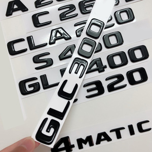 3D ABS nero distintivo del bagagliaio posteriore per auto adesivi per Mercedes <span class=keywords><strong>a</strong></span> <span class=keywords><strong>C</strong></span> S CLA GLA GLC GLS AMG accessori - Product Image 2