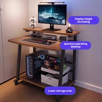 Bureau d'ordinateur moderne en bois, simple, durable et portable, table de bureau pour employé, petite table d'apprentissage domestique, mini table pour ordinateur portable