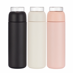 ขวดน้ำสุญญากาศสแตนเลสสองชั้น PINKAH 550 มล. พร้อมที่กรองชา<span class=keywords><strong>แก้ว</strong></span>บอโรซิลิเกตแบบแยกส่วนสำหรับสำนักงาน - Product Image 2