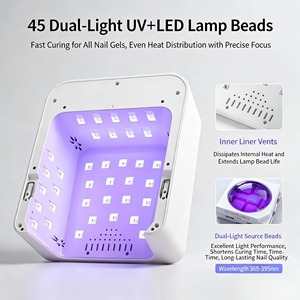 Lampe à ongles UV LED sans fil rechargeable 96W, séchage rapide du vernis gel, portable, professionnelle, pour manucure et pédicure, lumière de salon - Product Image 4