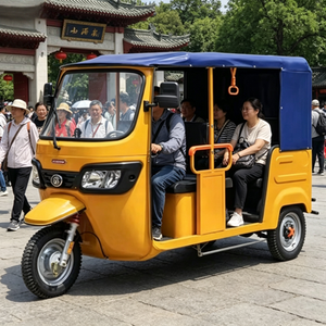 Tricycle électrique à <span class=keywords><strong>3</strong></span> roues avec batterie au lithium, moteur sans balais, cabine fermée, phare LED, 400 kg, prix abordable, 1000 W, 60 V, Nigéria - Product Image 2