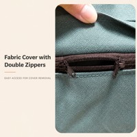 Canapé gonflable pliable double, canapé paresseux automatique d'extérieur avec pompe intégrée et housse en tissu amovible en tissu Oxford