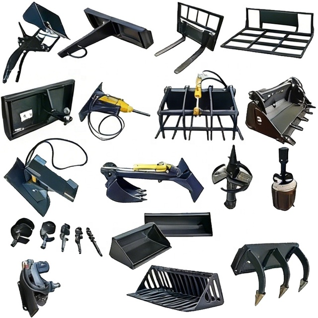 FREE SHIPPING EPA Engine Mini Excavator Forestry Mulcher Attachments Parts for Mini Skid Steer Loader Machinery Repair