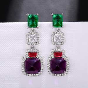 Orecchini Pendenti a Forma di Ventaglio per Donne, Eleganti Gioielli in Stile Francese alla Moda - Product Image 4
