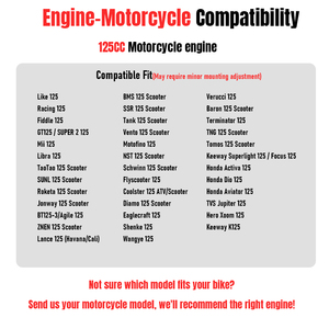 Moteur monocylindre 4 temps refroidi par air <span class=keywords><strong>125CC</strong></span> GY6 5,8 kW avec transmission par courroie CVT pour scooter <span class=keywords><strong>Honda</strong></span> Yamaha SEA - Product Image 6