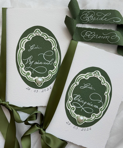 Libro <span class=keywords><strong>de</strong></span> Votos Matrimoniales con Decoración <span class=keywords><strong>de</strong></span> Perlas y Caligrafía "Para Mi Esposa/Esposo", en Forma <span class=keywords><strong>de</strong></span> Mariposa, Color Rosa Pastel y Menta, Tarjetas <span class=keywords><strong>de</strong></span> Votos <span class=keywords><strong>de</strong></span> Doble Capa - Product Image 3