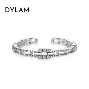 Dylam Adjustable Delicate Light Weight INS Hot Selling unique Simple Style S925 Sterling Silver Open Size Women Rings jewelry