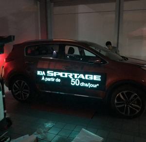 ปรับแต่งแฟชั่น EL รถห่อความสว่างสูง EL ตัดสติกเกอร์รถเคลื่อนไหวยานพาหนะ,El แสงป้ายโฆษณา - Product Image 3