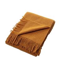 Couverture d'hôtel tissée en tricot épais mexicain tout en laine douce et personnalisée Couverture en laine à carreaux avec franges pour canapé-lit