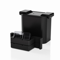 BHD Silicone 2 cavités grand plateau à glaçons en cristal de whisky à fusion lente moule à glaçons carré pour refroidir les cocktails