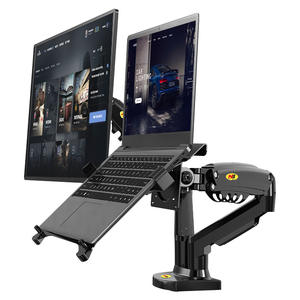 Nouveau support d'écran d'ordinateur portable en alliage d'aluminium noir de 17 à 27 pouces, support de moniteur NB, <span class=keywords><strong>rotation</strong></span> à 90 degrés - Product Image 1