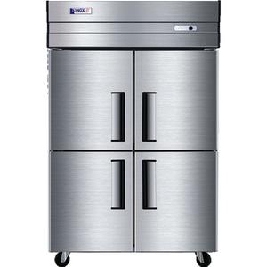 מקרר מקפיא בעל קיבולת גדולה מסחרית עם דלת כפולה אמריקאי סִגְנוֹן מקררי נירוסטה - Product Image 3