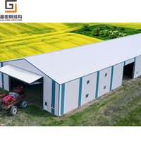 Bâtiments en acier pour élevages bovins à bas prix et de haute qualité, hangar à vaches, maison préfabriquée, structure en acier léger Q355/Q235, sur mesure