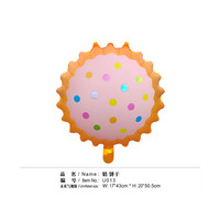 Nouveau mat couleur amour bonbons Biscuit dessin animé feuille d'aluminium ballon fête d'anniversaire mariage décoration ballon