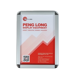 Profil en aluminium 32mm Snap Poster Frame <span class=keywords><strong>70x100</strong></span> Massage Board Click Frame for Wall Advertising Display - Product Image 1