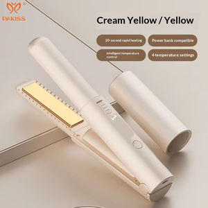 Plancha y Rizador de Pelo Inalámbrico de Cerámica PAKISS, Herramienta de Peinado Portátil USB-C para Uso Doméstico y Hotelero - Product Image 5