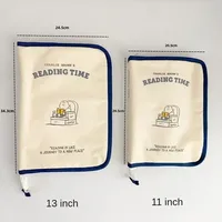 Tas Tablet Kartun untuk iPad Pro Air 9-11 12.9 13 Inch, Pelindung Anti Guncangan dengan Ritsleting