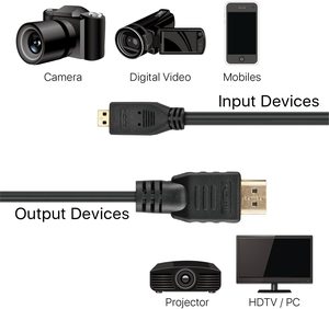 Câble <span class=keywords><strong>HDMI</strong></span> vers <span class=keywords><strong>Micro</strong></span> <span class=keywords><strong>HDMI</strong></span> <span class=keywords><strong>2M</strong></span> Standard vers <span class=keywords><strong>Micro</strong></span> 4K60Hz Plaqué Or - Product Image 4