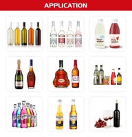 Ligne de production entièrement automatique de machine de remplissage d'eau potable de table minérale de bouteille de vin vodka 3 en 1 à l'échelle commerciale