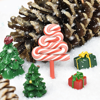 Arbre de noël polymère argile bonbons résine breloques pour la fabrication de bijoux à bricoler soi-même boucle d'oreille pendentifs épingle à cheveux coque de téléphone accessoires de décoration