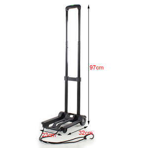 Carro de saco de aluminio de gran oferta, 60Kg/132lbs, resistente, 4 ruedas, construcción sólida, carro utilitario, camión de mano plegable para equipaje - Product Image 3