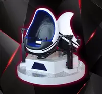 Simulateur VR 9D en fibre de verre pour intérieur, prix d'usine, fonctionnement facile, fauteuil œuf, cinéma pour utilisation en salle de jeux