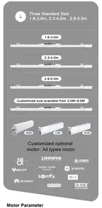Motorized Curtain Rail Track Length Adjustable Curtain Track Alexa Google Home Electric Curtain