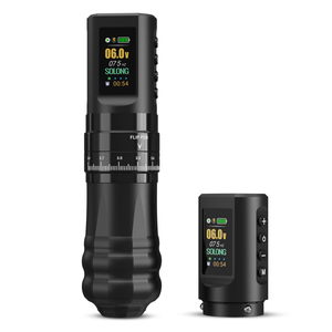 Machine à Tatouer <span class=keywords><strong>sans</strong></span> <span class=keywords><strong>Fil</strong></span> Noir Mat Maquillage Permanent Microblading Sourcils <span class=keywords><strong>Dermographe</strong></span> Avec Cartouche Aiguilles - Product Image 1