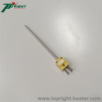 Probe Termokopel/Sensor Suhu Tipe K Respon Cepat dalam Ukuran 3*100mm