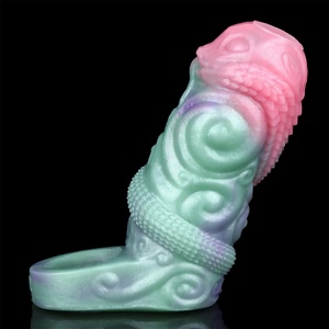ปลอกอวัยวะเพศชายแบบแฟนตาซี ดีไซน์เฉพาะตัว ทำจากซิลิโคน มีรู - Product Image 2
