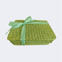 Panier en paille tressée et panier en jonc de mer, panier cadeau fait main, décoration, cadeau de mariage et de fête, populaire