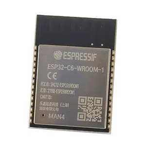 Espressif esp32-c6 ESP32-C6-WROOM-1 es32 c6 wifi מודול wifi 6 בל 5 חוט zigbee בנוי על ESP32-C6 soc עבור בית חכם