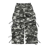 Huili nouveau Style Allover imprimé Camouflage utilitaire Baggu jambe large Cago pantalon de travail hommes personnalisé Convertible Shorts Cargo pantalon