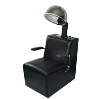 Sillones de peluquería con secador de pelo para barberías, máquina secadora de pelo negra para salón con silla, sillón con secador de pelo