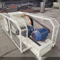 Prix bon marché des déchets de construction charbon à double rouleau concasseur capacité du fabricant 50-100Tph verre sel laitier broyeur à double rouleau